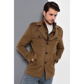 Dewberry K7542 Camel Erkek Kaban