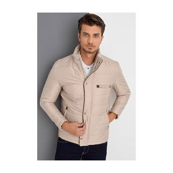 Dewberry M8625 Düz Bej Erkek Mont