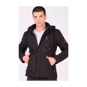 Dewberry M8648 Siyah Erkek Softshell Mont