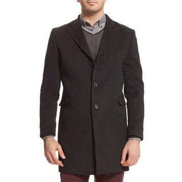 Dewberry PLT4060 Siyah Erkek Palto