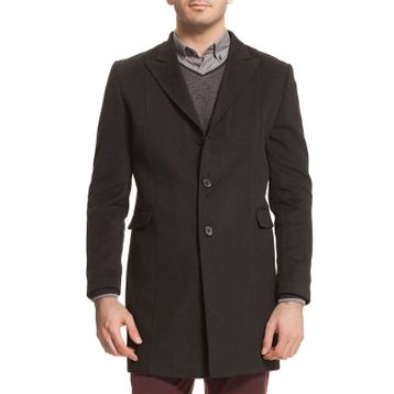 Dewberry PLT4060 Siyah Erkek Palto