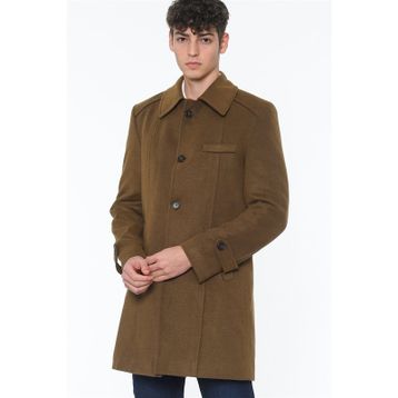 Dewberry PLT7226 Camel Battal Erkek Palto