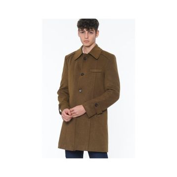 Dewberry PLT7226 Camel Battal Erkek Palto