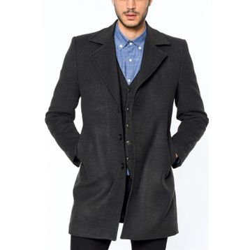 Dewberry Plt8319 Antrasit Erkek Palto