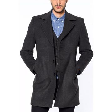 Dewberry Plt8319 Antrasit Erkek Palto