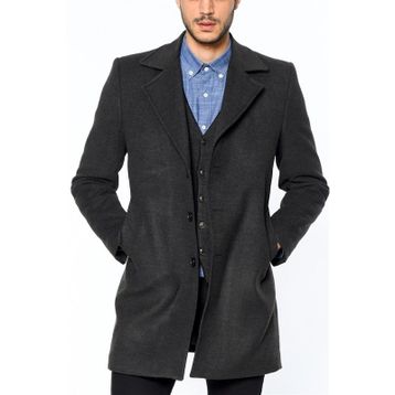 Dewberry Plt8319 Antrasit Erkek Palto