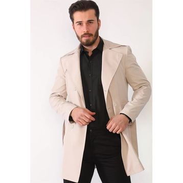 Dewberry PLT8321 Bej Erkek Pardösü