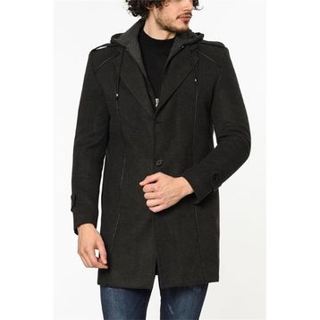 Dewberry Plt8334 Antrasit Erkek Palto