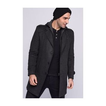 Dewberry Plt8334 Antrasit Erkek Palto