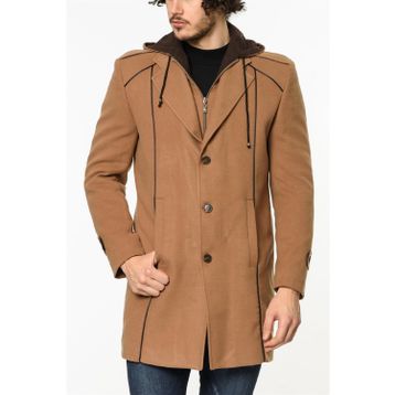 Dewberry Plt8334 Camel Erkek Palto
