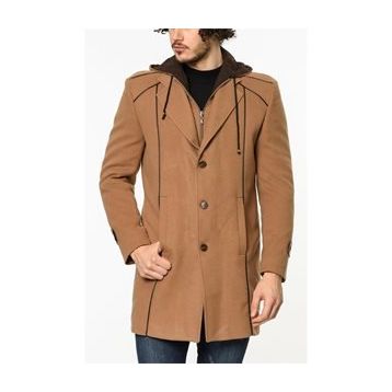 Dewberry Plt8334 Camel Erkek Palto