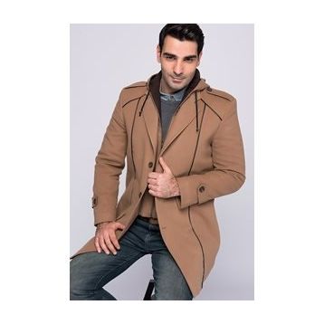 Dewberry Plt8334 Camel Erkek Palto