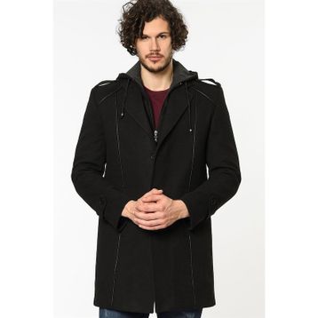Dewberry PLT8334 Siyah Erkek Palto