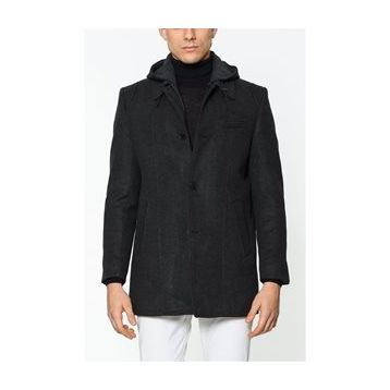Dewberry Plt8335 Antrasit Erkek Palto