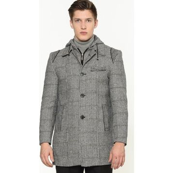 Dewberry PLT8335 Gri Erkek Palto