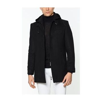 Dewberry PLT8335 Siyah Erkek Palto