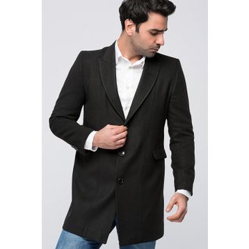 Dewberry PLT8343 Siyah Erkek Palto