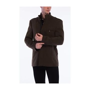 Dewberry Plt8358 Haki Erkek Palto