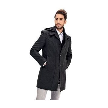 Dewberry PLT8366 Antrasit Erkek Palto