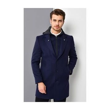 Dewberry PLT8376 Lacivert Erkek Palto