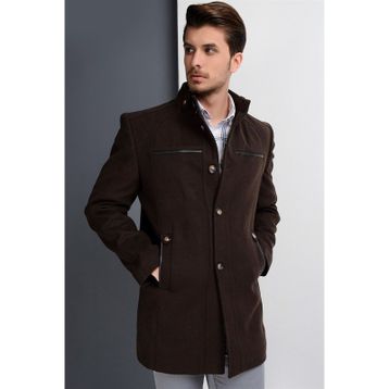 Dewberry Plt8377 Kahve Erkek Palto