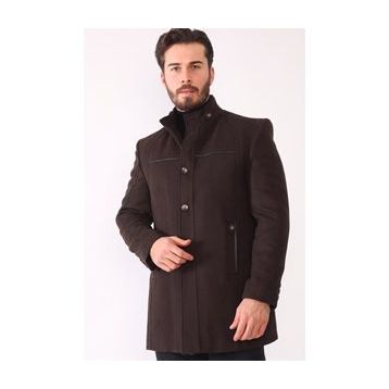 Dewberry Plt8377 Kahve Erkek Palto