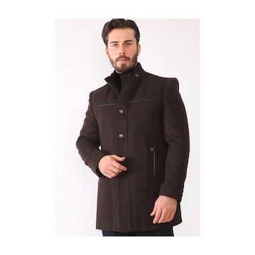 Dewberry Plt8377 Kahve Erkek Palto