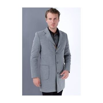 Dewberry PLT8384 Gri Erkek Palto