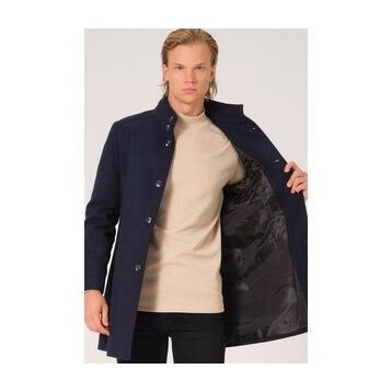 Dewberry PLT8386 Lacivert Erkek Palto