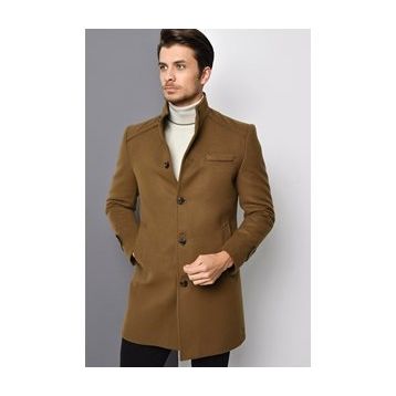 Dewberry Plt8391 Camel Erkek Palto
