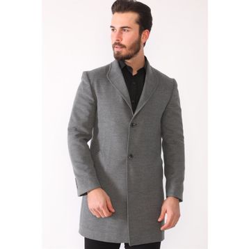 Dewberry PLT8398 Koyu Gri Erkek Palto