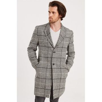 Dewberry Plt8398 Siyah Erkek Palto