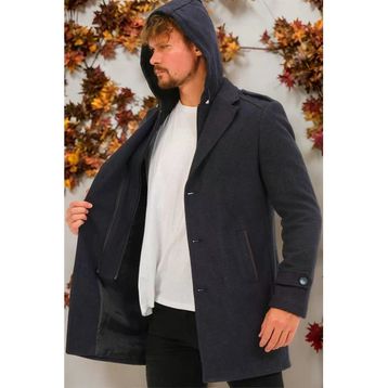 Dewberry PLT8401 Lacivert Erkek Palto