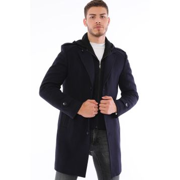 Dewberry PLT8401 Lacivert Erkek Palto