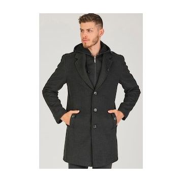 Dewberry PLT8406 Antrasit Erkek Palto