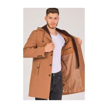 Dewberry PLT8406 Camel Erkek Palto