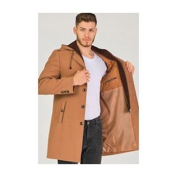 Dewberry PLT8406 Camel Erkek Palto