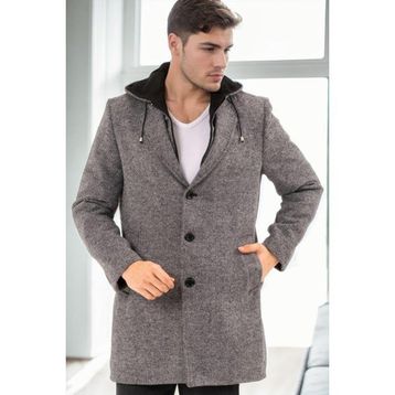 Dewberry PLT9376 Gri Erkek Palto