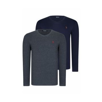 Dewberry T8587 V Yaka Antrasit Erkek Sweatshirt