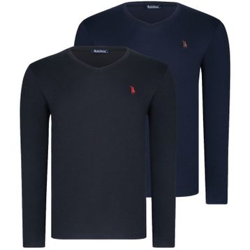 Dewberry T8587 V Yaka Siyah Erkek Sweatshirt