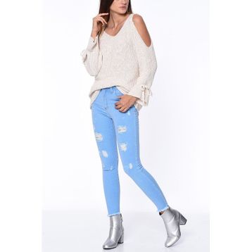 Dewberry Z6326 Mavi Kadın Jean Pantolon
