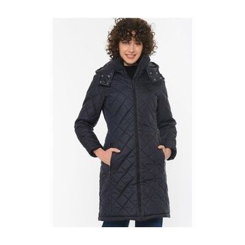 Dewberry Z6654 Lacivert Kadın Kaban