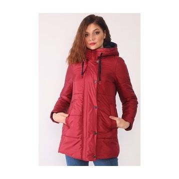 Dewberry Z6660 Bordo Kadın Kaban