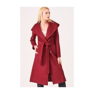 Dewberry Z6679 Bordo Kadın Palto