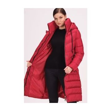 Dewberry Z6719 Bordo Kadın Kaban