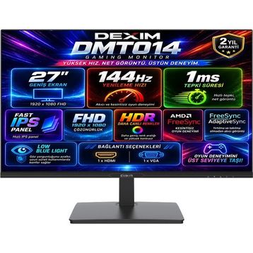 Dexim DMT014 27 inç 144Hz 1ms IPS Gaming Monitör