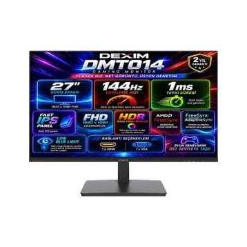 Dexim DMT014 27 inç 144Hz 1ms IPS Gaming Monitör