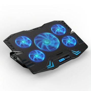 Dexim DNA003 5 Adet Fan 10-17 inç Mavi Ledli Siyah Notebook Soğutucu