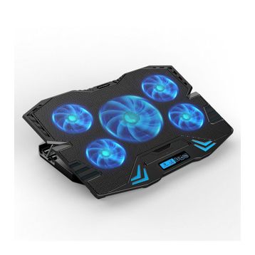 Dexim DNA003 5 Adet Fan 10-17 inç Mavi Ledli Siyah Notebook Soğutucu