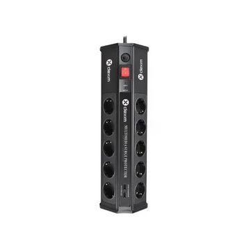Dexim SP10BG 10 Port Akım Koruyucu 2XUSB Priz